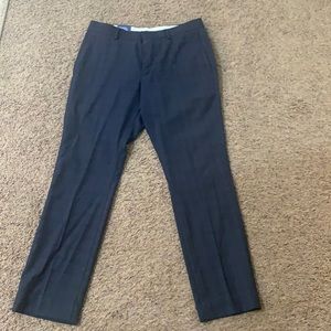 Men’s Navy Plaid Dress Pants